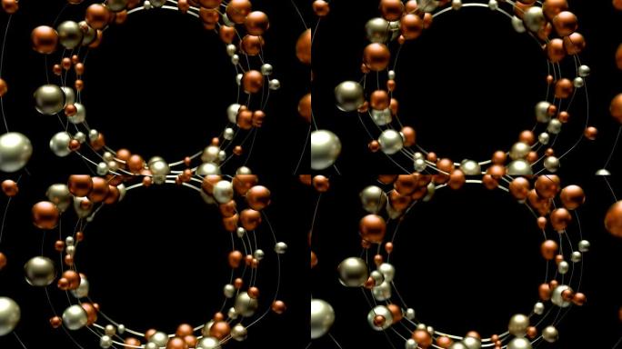 4k环状链中的抽象分子。