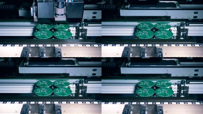 工厂设备正在生产微型方案