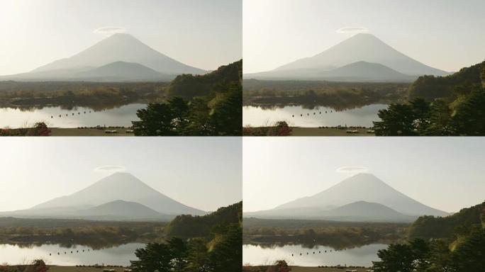 日本富士山富士山下云海雪山