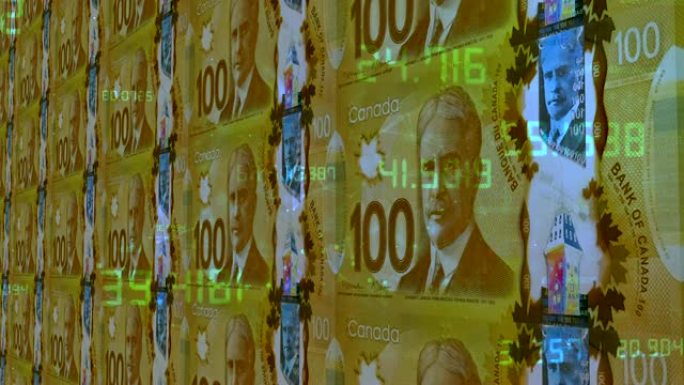 一百加元钞票加拿大货币系统财富管理