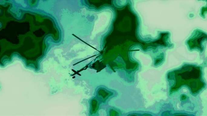 军用直升机军机直升机视频素材