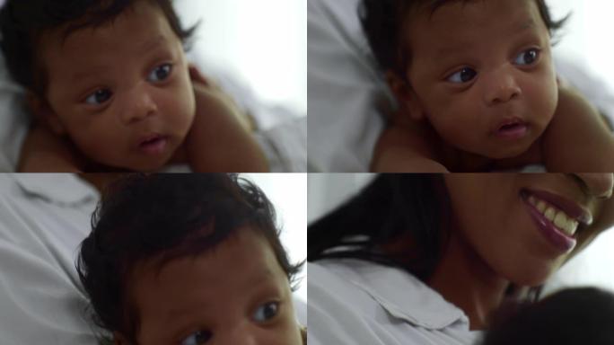 男婴2-5个月)拍嗝宝宝亲子