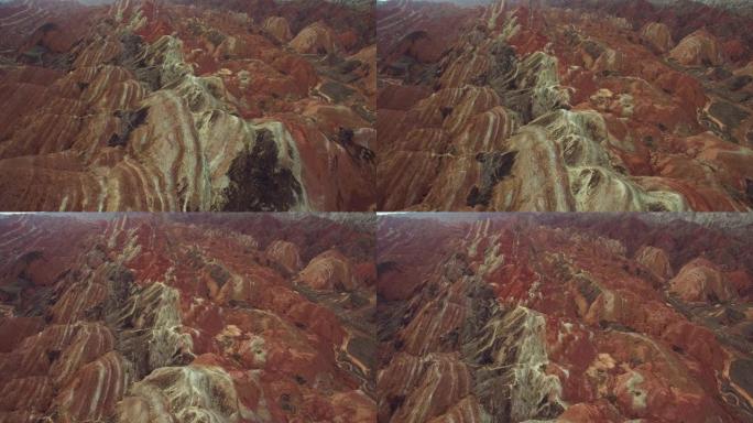 张掖国家地质公园彩色丹霞岩层