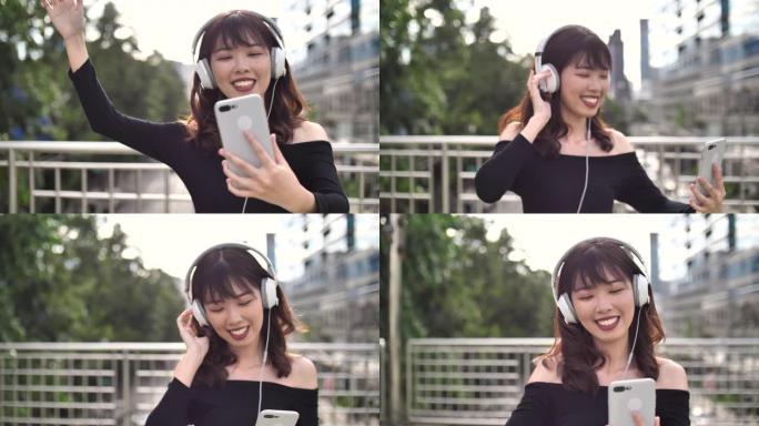 生活方式亚洲女性听音乐