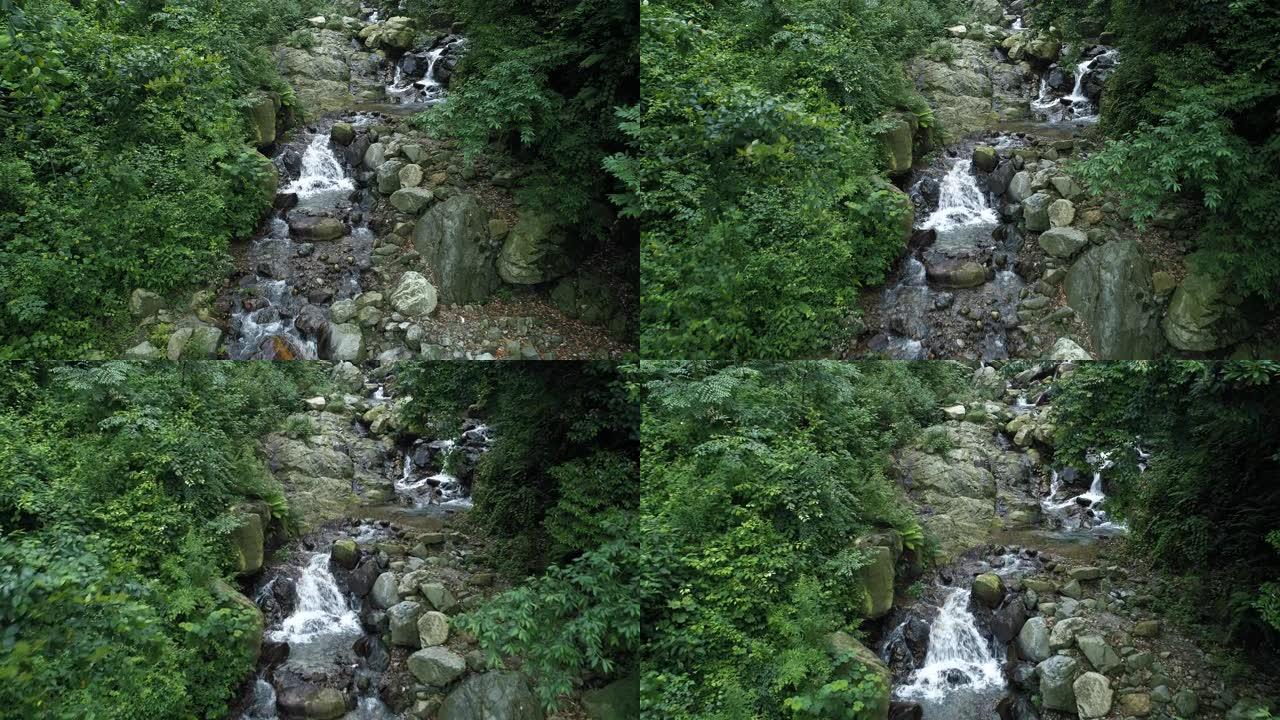 自然溪流瀑布特写瀑布延时瀑布视频瀑布流水