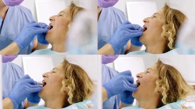 牙科检查牙齿检查牙医治疗牙