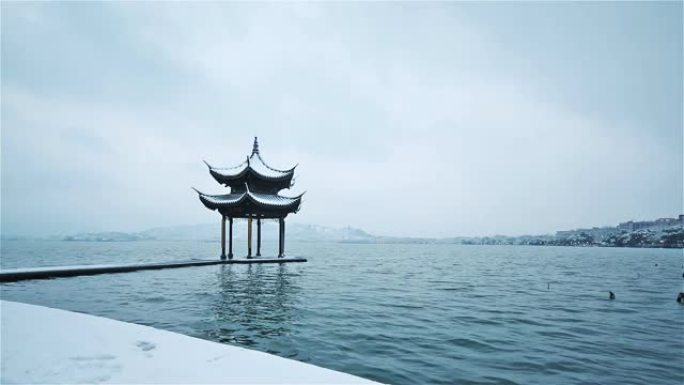 杭州景观杭州景观下雪雪景