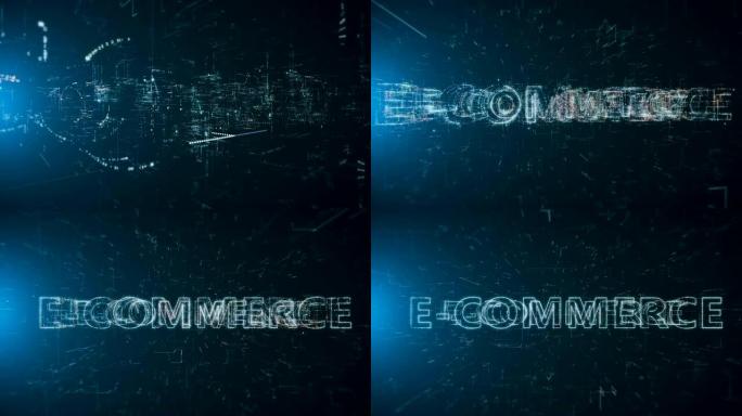 电子商务动画电子商务logo展示ecom