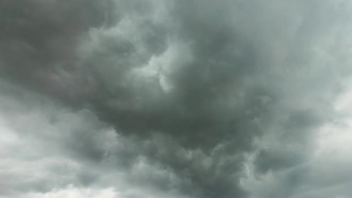 云的延时视频素材黑色厚重云层预警