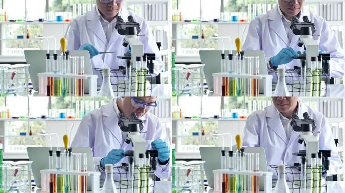 科学家从事实验科学的某些活动，比如混合化学物质或输入数据，为世界上的每个人开发药物、食品。科学实验室