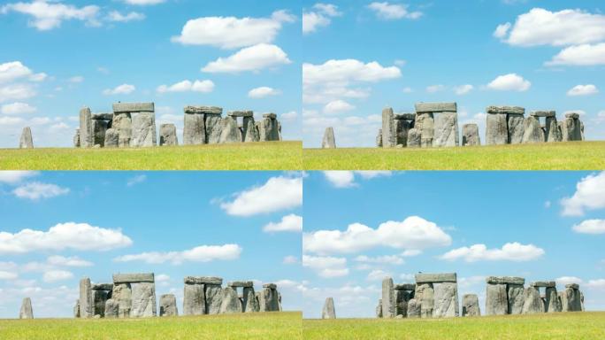 延时: 英国巨石阵景观，联合国教科文组织世界遗产。