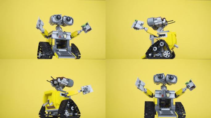 乐高瓦力组装机器人展示视频