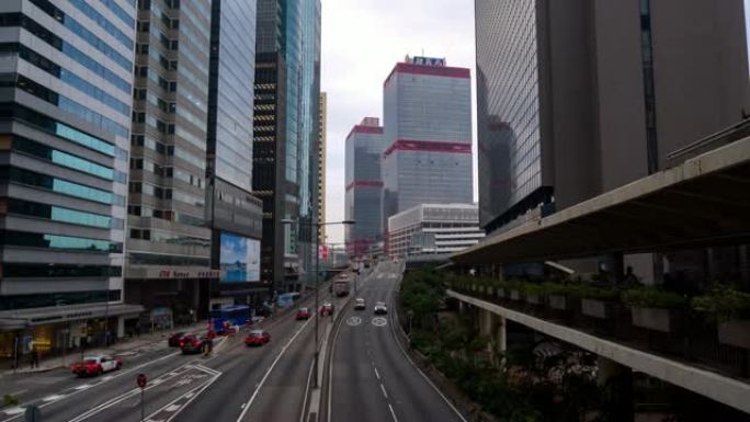 4k延时 (4096x2160): 香港市区高速公路交通延时.4k交通