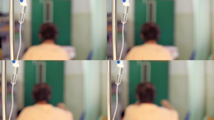 静脉滴注盐水容量输液泵在医院用于术后患者