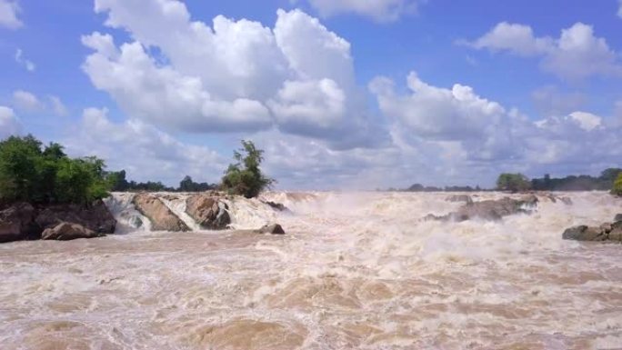 孔法蓬瀑布孔法蓬瀑布位于湄公河，老挝，亚洲