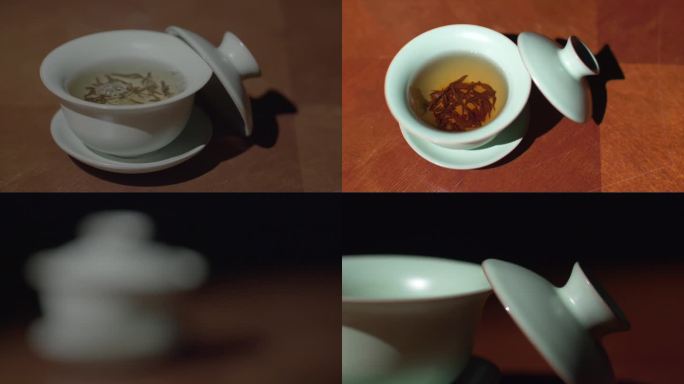 茶艺文化泡茶倒茶沏茶特写C028