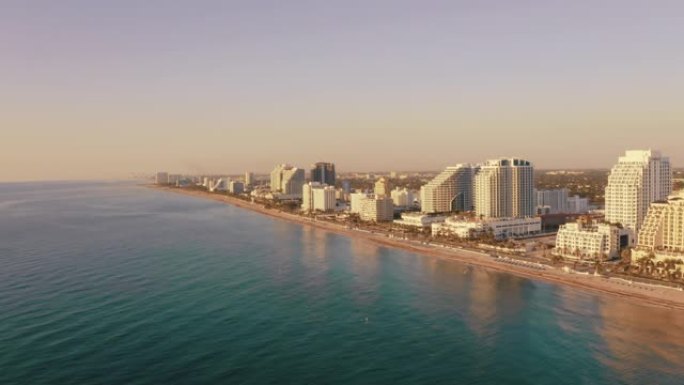 美国佛罗里达州迈阿密迈阿密海滩和大西洋