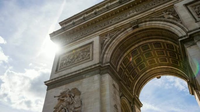 凯旋门，巴黎最著名的古迹之一