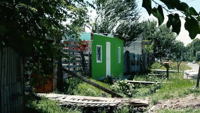 布宜诺斯艾利斯 (阿根廷) 郊区的贫民窟。