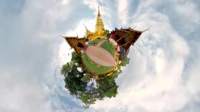 Wat Phra Singh Temple地标著名的星球360景观