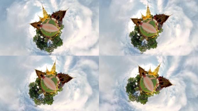 Wat Phra Singh Temple地标著名的星球360景观