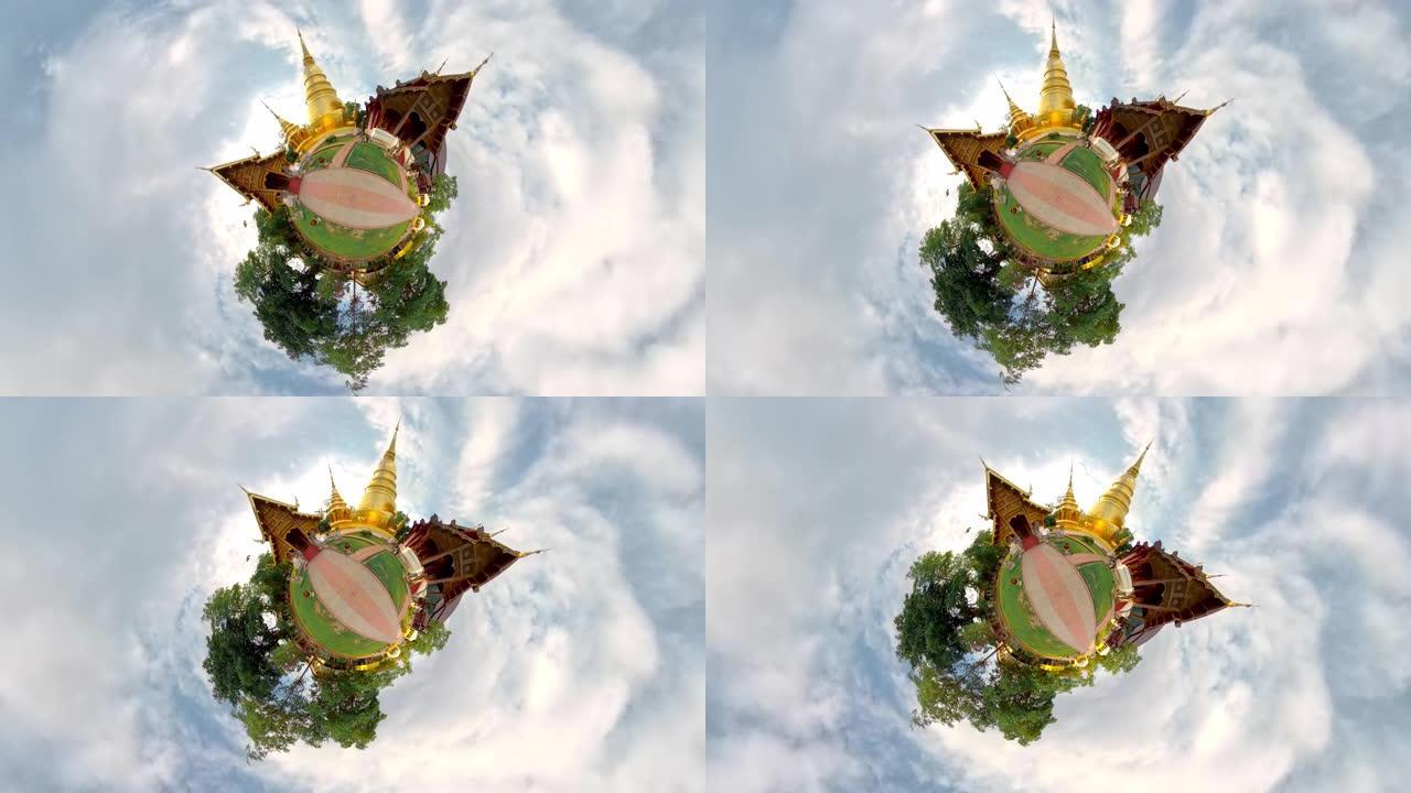 Wat Phra Singh Temple地标著名的星球360景观