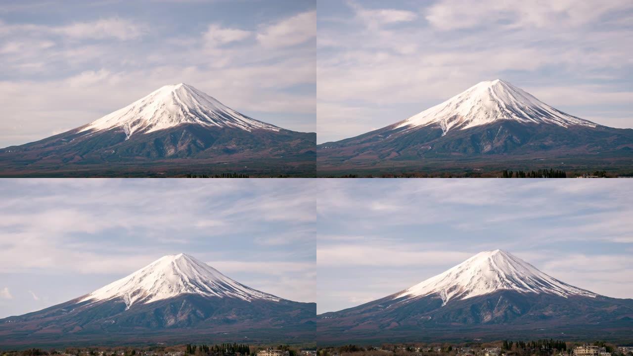 富士山日延时旅行、日落、云-天空、