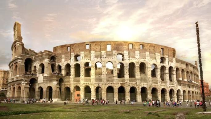 世界著名的罗马斗兽场。