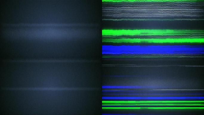 模拟电视屏幕上的电影噪声