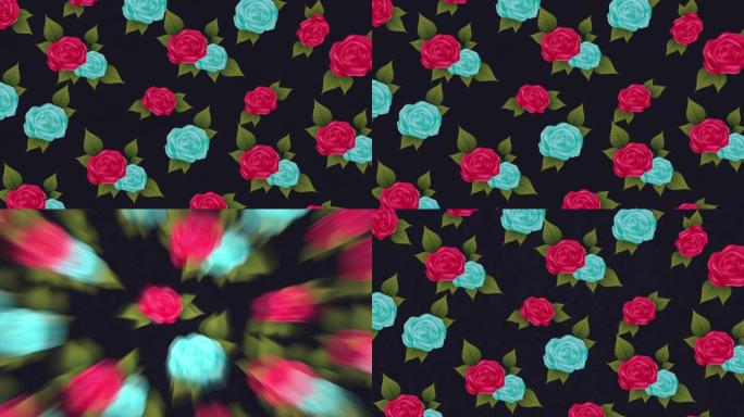 花卉装饰设计，视频动画HD1080