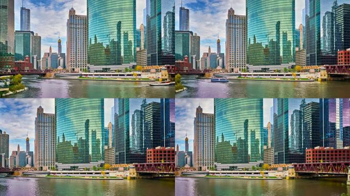 现代芝加哥城市景观