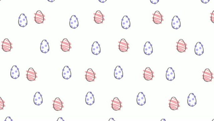 复活节彩蛋背景图案