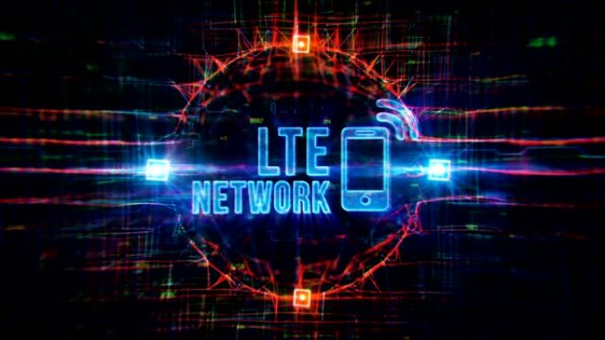 LTE网络背景网络世界数字世界