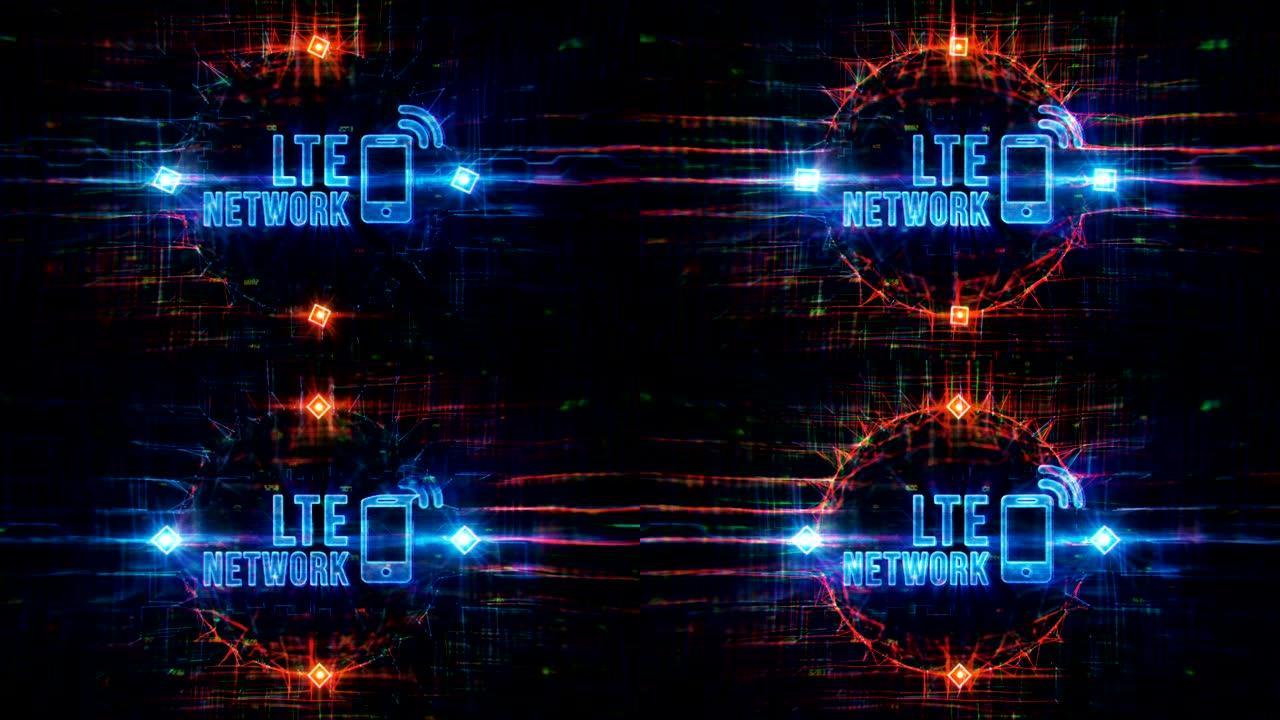 LTE网络背景网络世界数字世界
