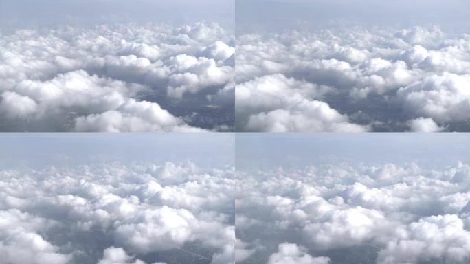 从飞机上飞过的云层