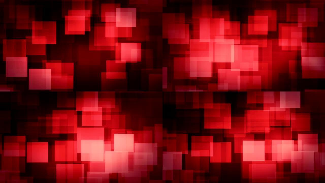 红色技术几何抽象视频动画可绘制