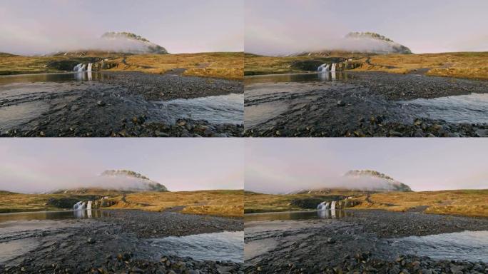 冰岛柯克朱弗斯瀑布风景名胜