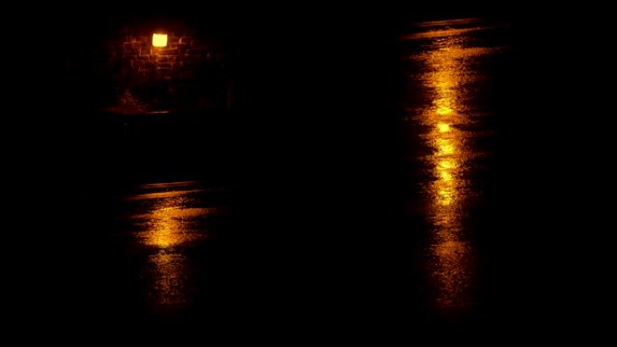 下雨的城市灯光反射-合成元素