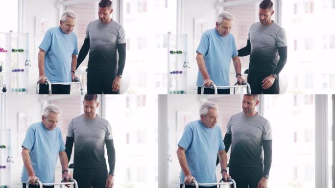 在健身的路上老年复检训练老年人骨折康复训