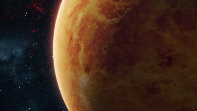 开放空间中的金星科幻星球星云星辰