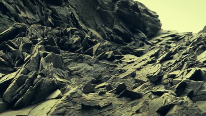 Reynisfjara黑沙滩岩层。
