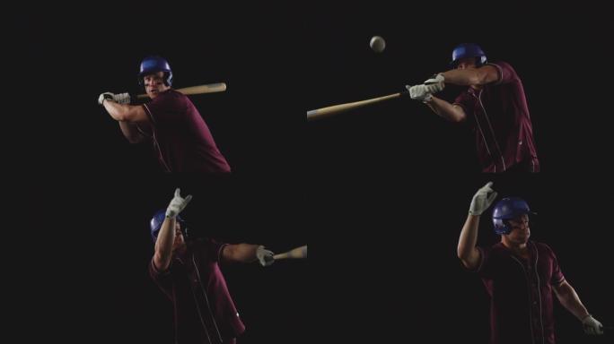 棒球运动员视频素材升格运动健身投掷跑步