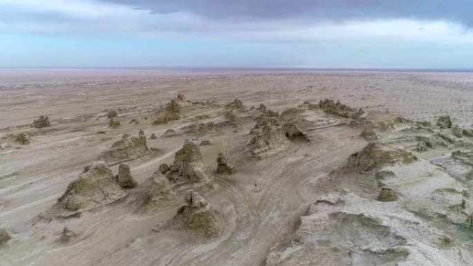 青海鸟瞰图外星地表