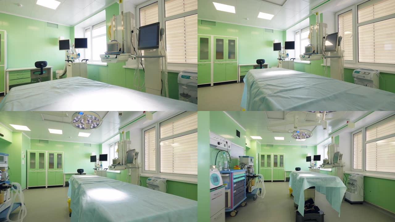医院里有现代医疗设备的手术室。