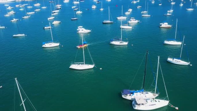 香港西贡半岛河北港或白沙湾鸟瞰图