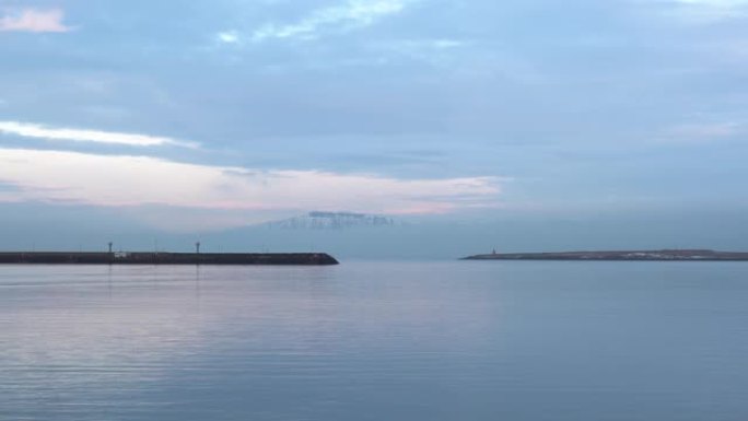 冰岛雷克雅未克的海景