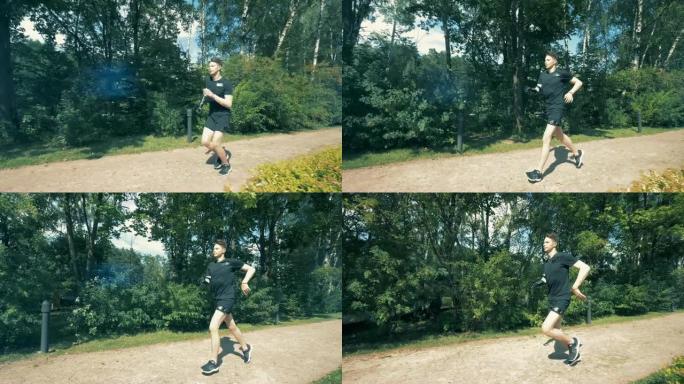 用机器人仿生手臂对年轻人进行慢跑训练
