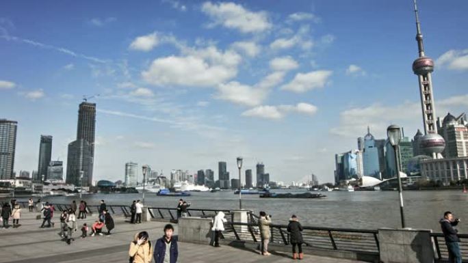 上海。码头和市中心