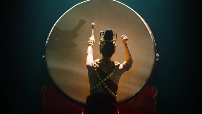 中国传统大鼓 传统文化 击鼓