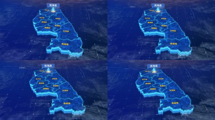 盐城市滨海县蓝色三维科技区位地图